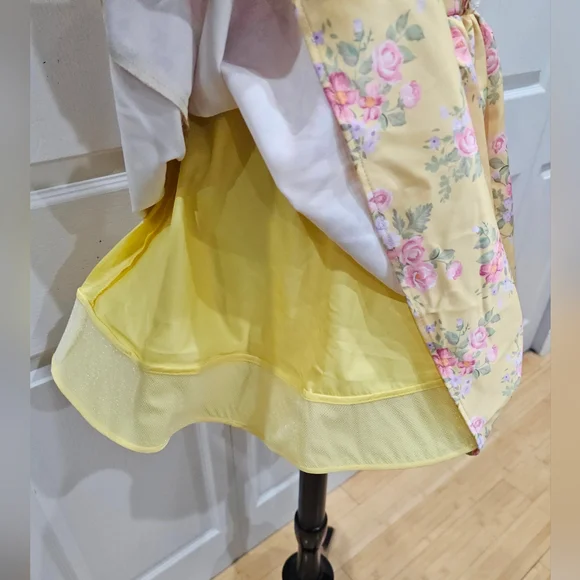 Dolls Kill Sugar Thrillz Yellow Floral Princess Party Mini Dress S - Picture 6 of 14